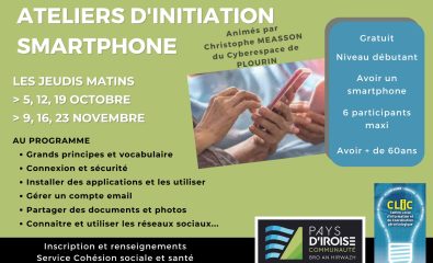 Ateliers d'initiation smartphone - CCPI