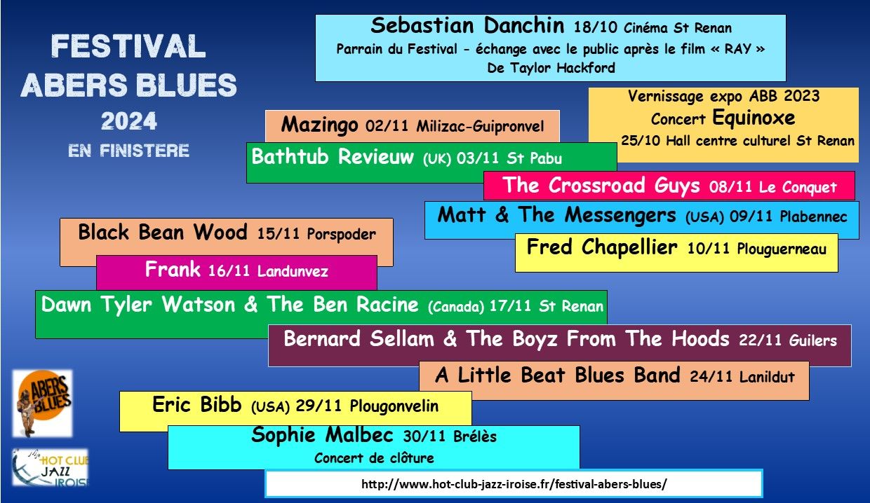 Festival Abers Blues Programme Concerts