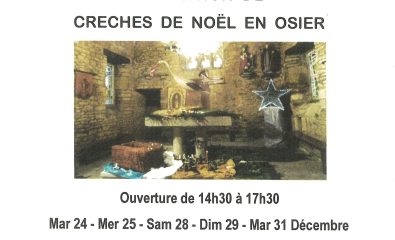 Association Gwechall Ha Breman - Exposition de crèches de Noël en osier