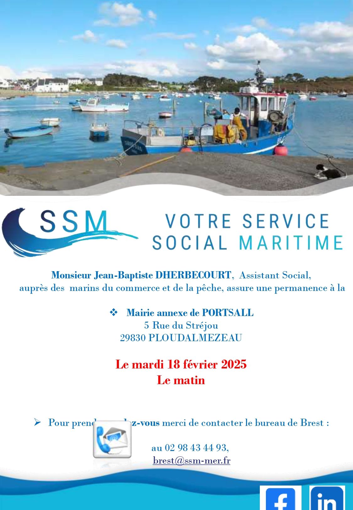 Permanence Jean Baptiste DHERBECOURT Portsall Février 2025