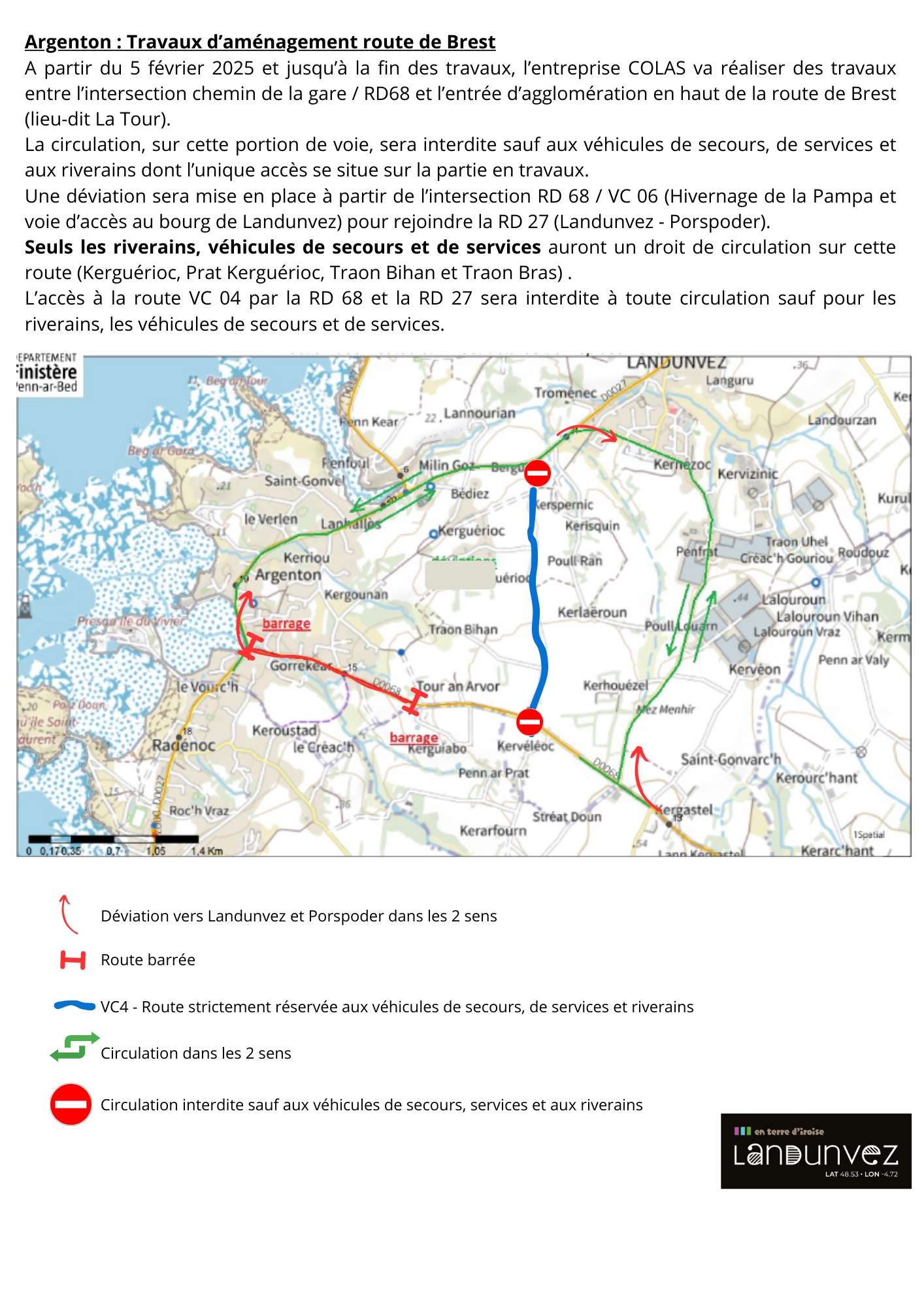 Travaux Route De Brest