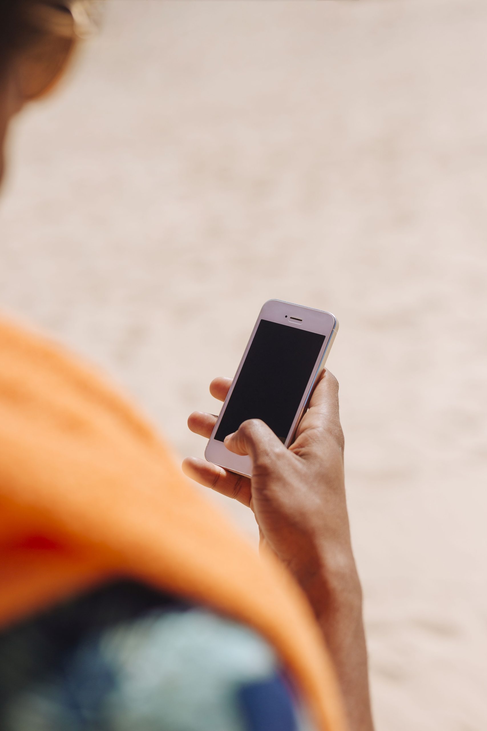 Male Holding Smartphone