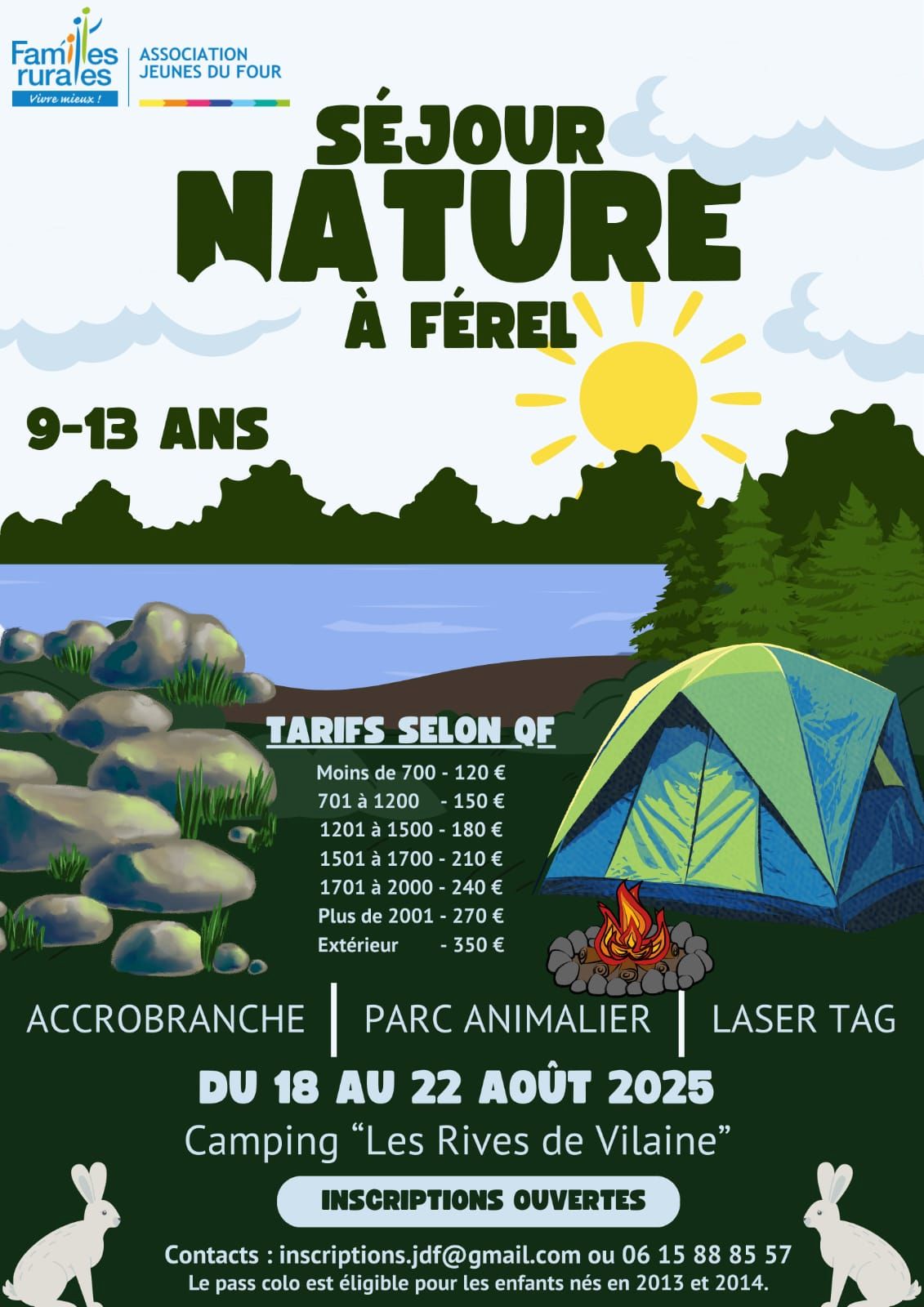 Séjour Août 9 13 Ans 2025