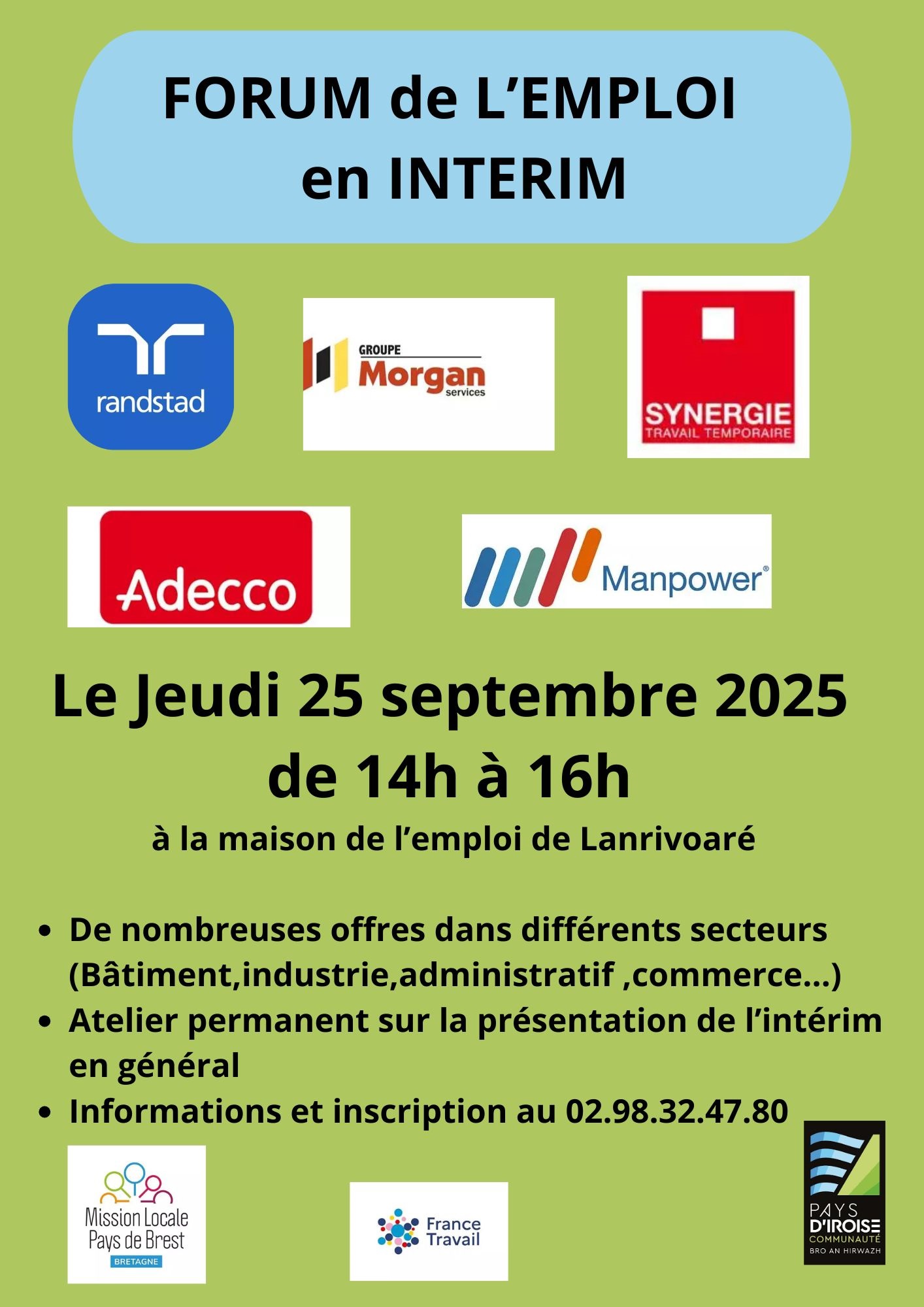 FORUM De L’EMPLOI En INTERIM 2