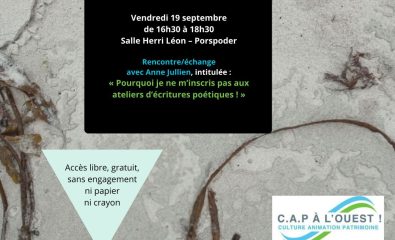 CAP à L'Ouest ! Rencontre/échange avec Anne Jullien