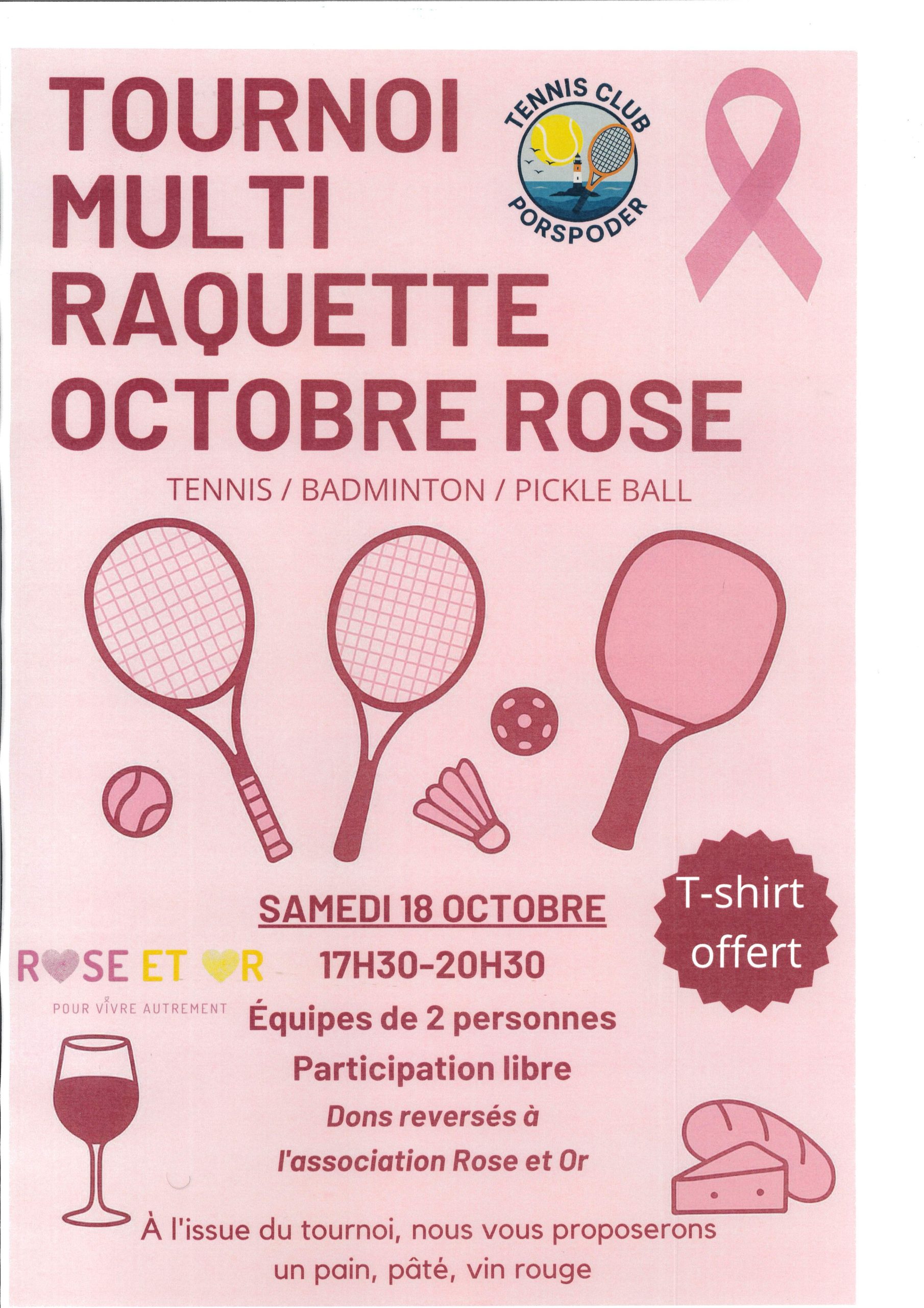 Tennis Octobre Rose