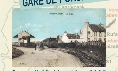 Association CAP à l'Ouest ! Inauguration stèle commémorative Gare de Porspoder