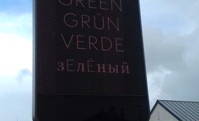 Panneau numérique installé sur la commune