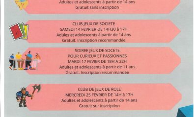 Médiathèque Pierre Arzel - Animations février 2026